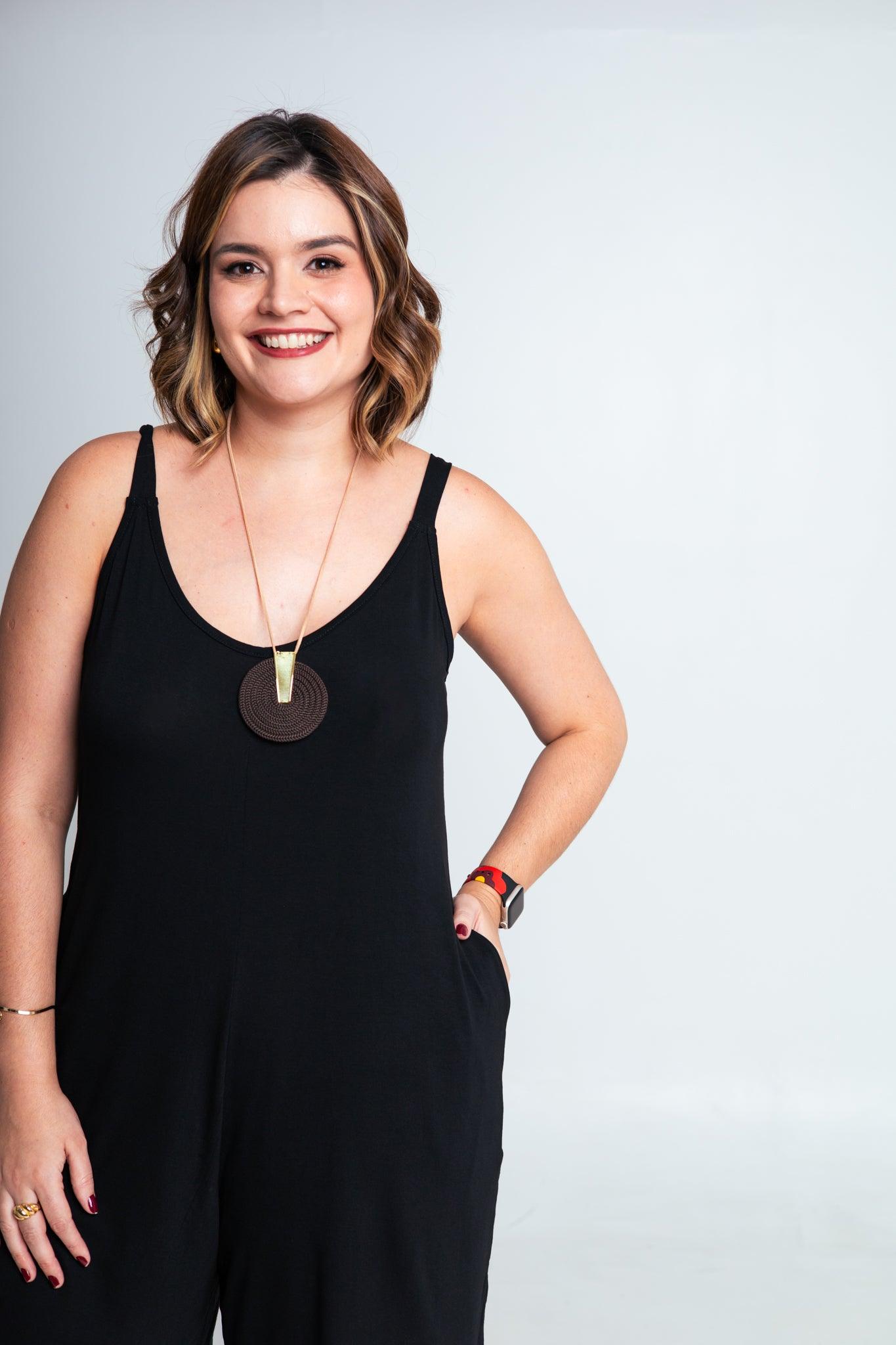 Macaquinho Kate - Midi Alça Larga - Bazar Online