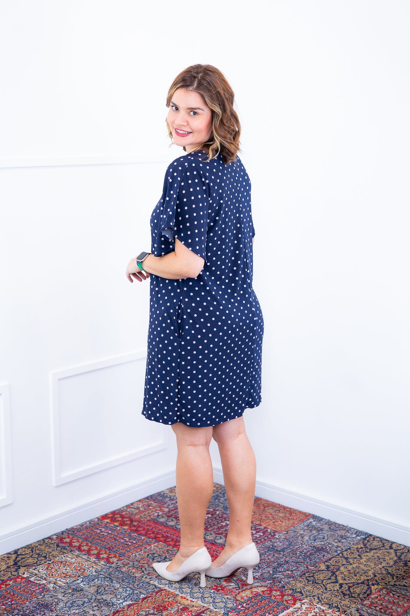 Vestido Helena - Malha Confort Manga Morcego - Bazar Online