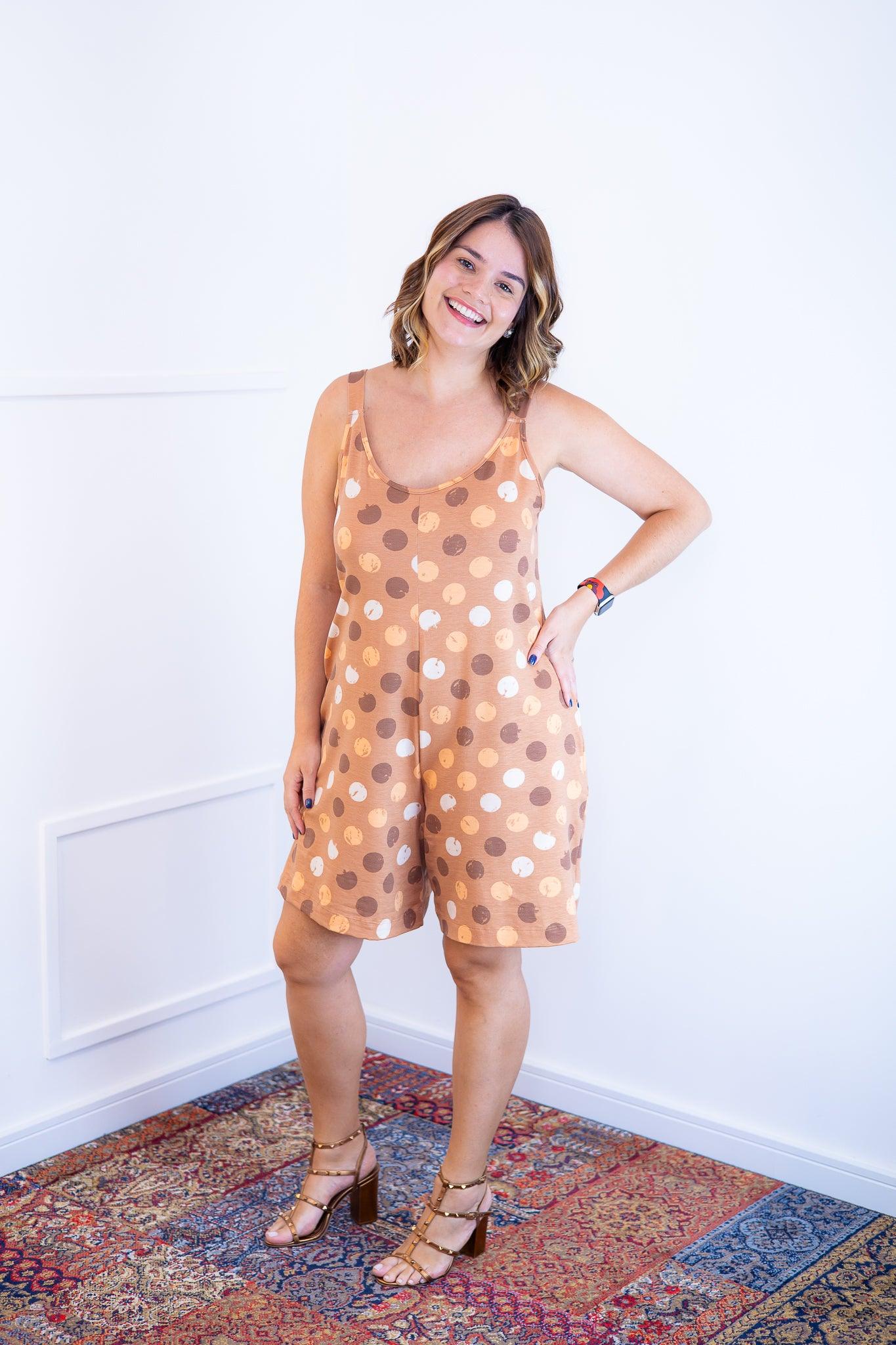 Macaquinho Kate - Midi Alça Larga - Bazar Online