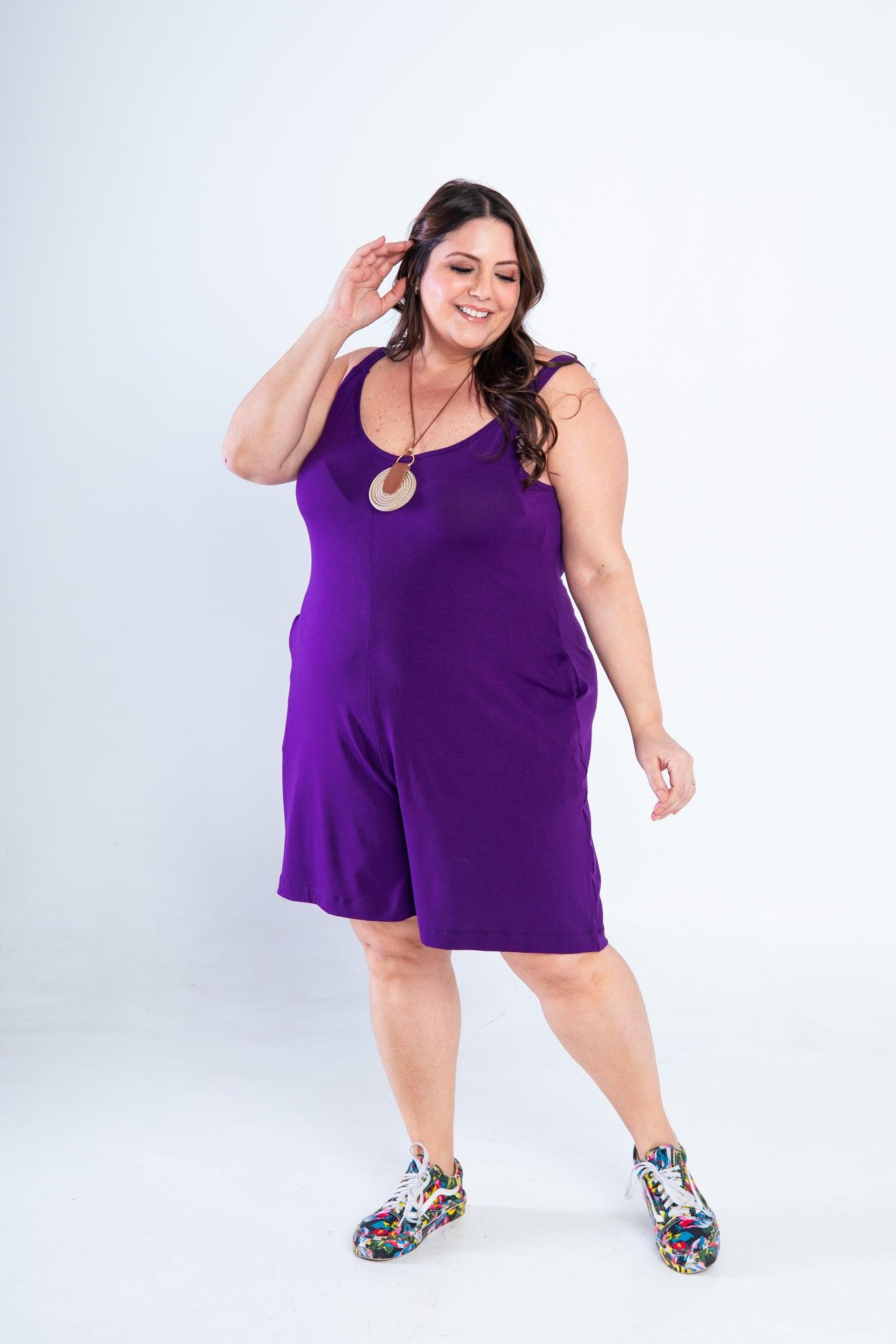 Macaquinho Kate - Midi Alça Larga - Bazar Online