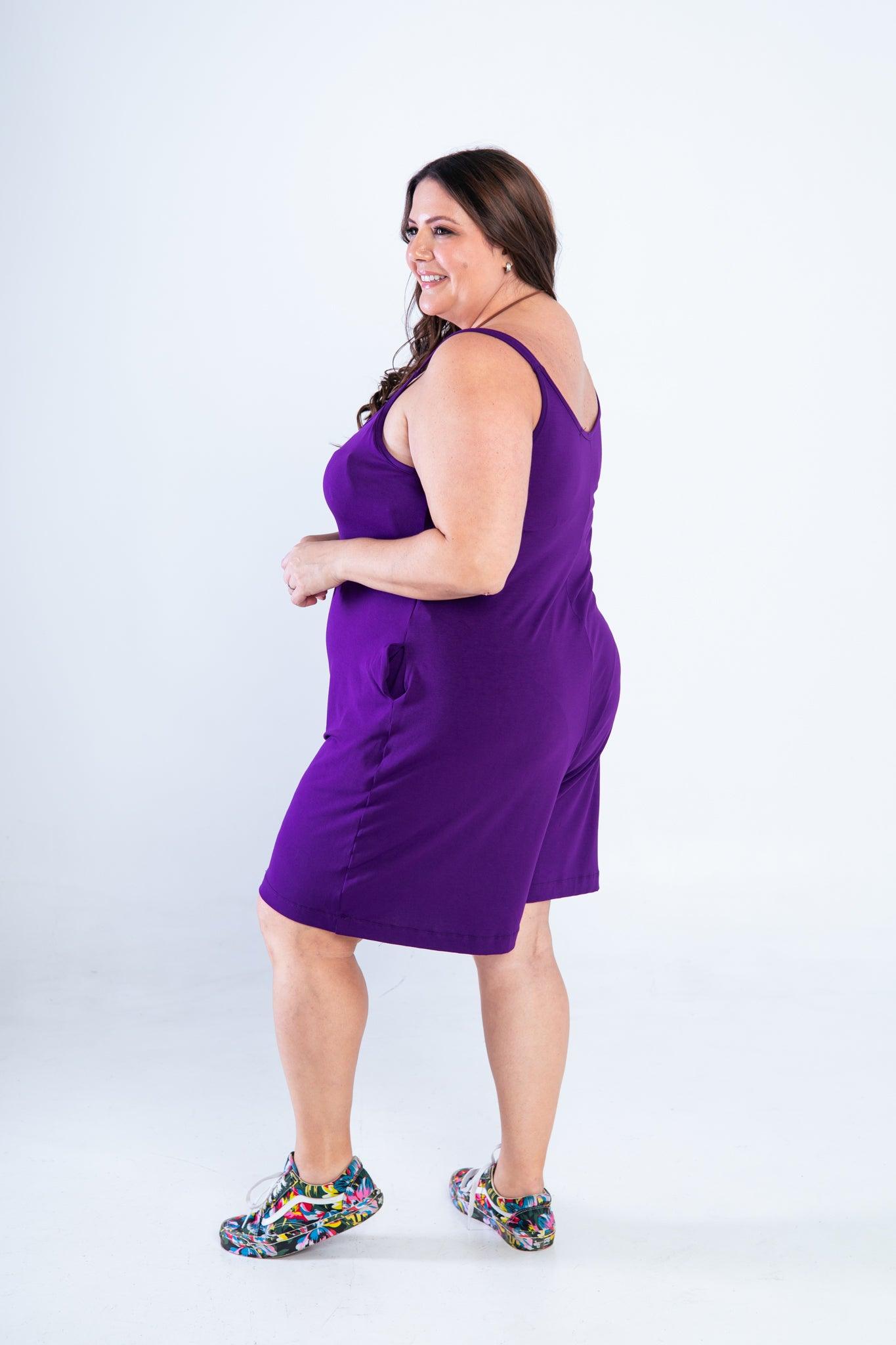 Macaquinho Kate - Midi Alça Larga - Bazar Online