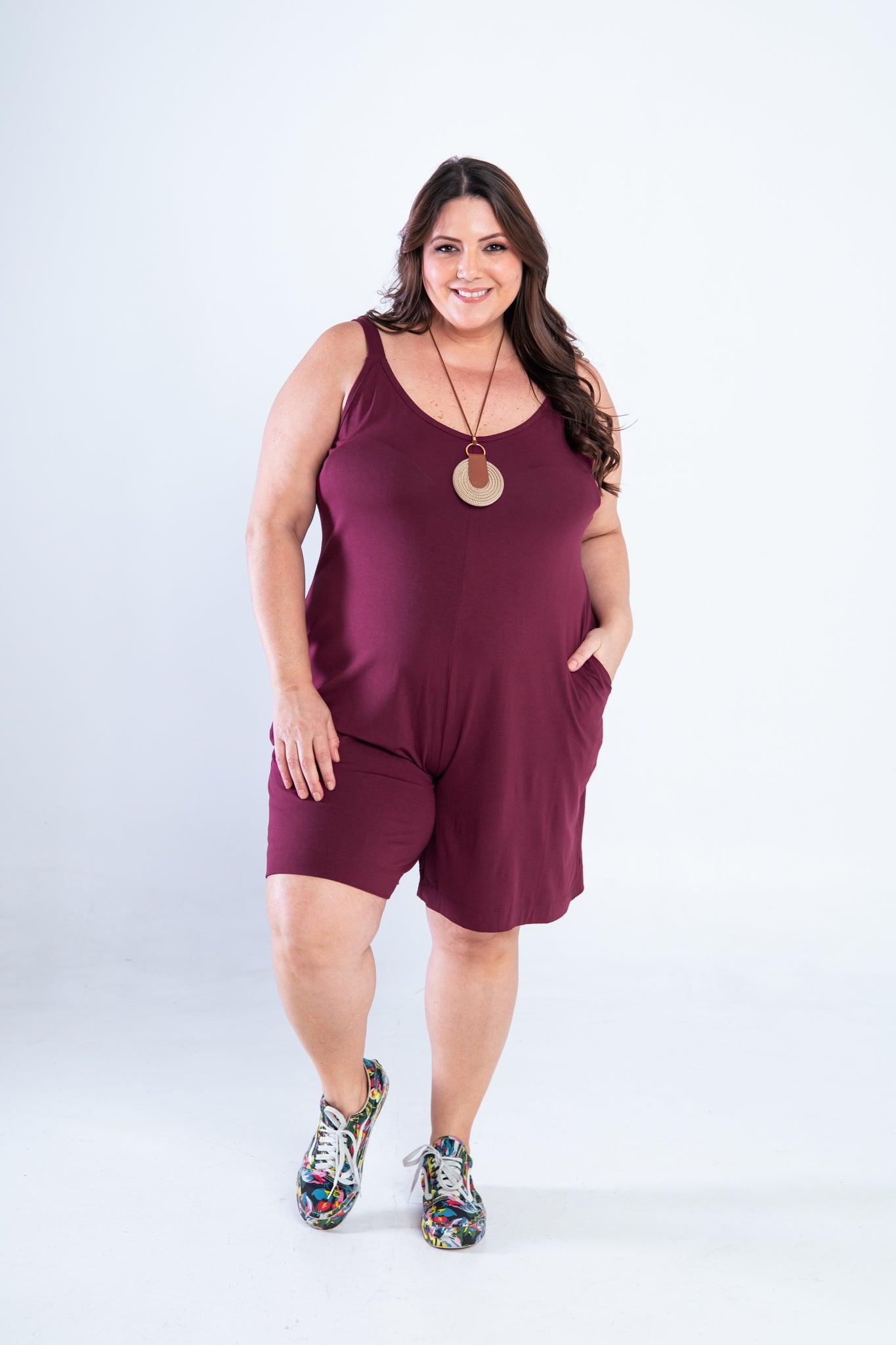 Macaquinho Kate - Midi Alça Larga - Bazar Online