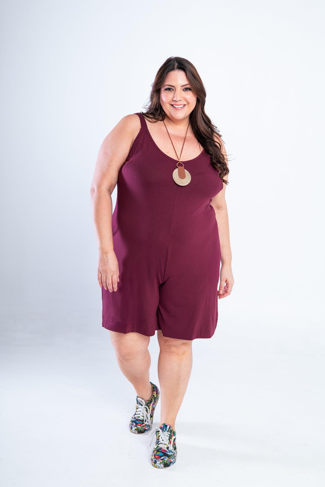 Macaquinho Kate - Midi Alça Larga - Bazar Online