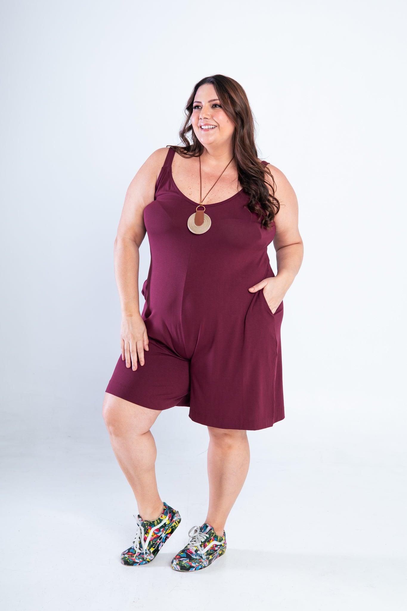 Macaquinho Kate - Midi Alça Larga - Bazar Online