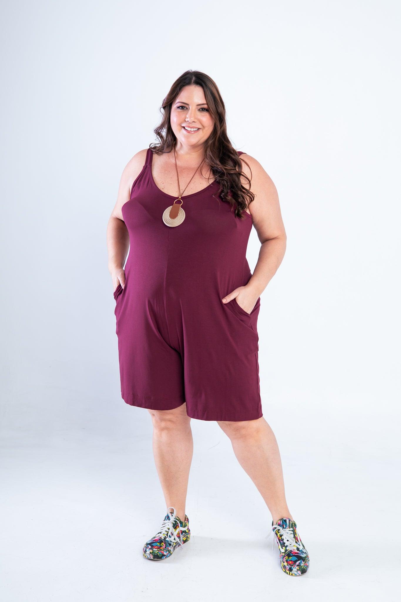 Macaquinho Kate - Midi Alça Larga - Bazar Online