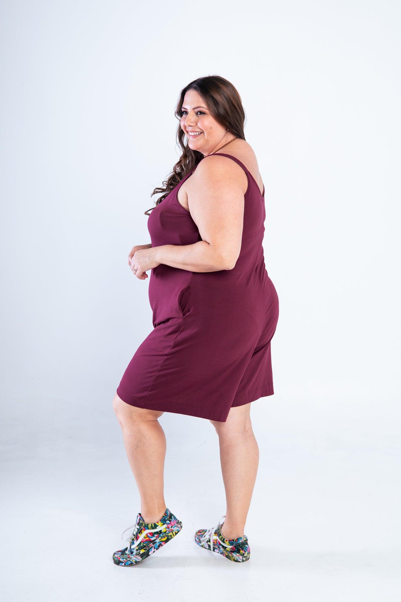 Macaquinho Kate - Midi Alça Larga - Bazar Online