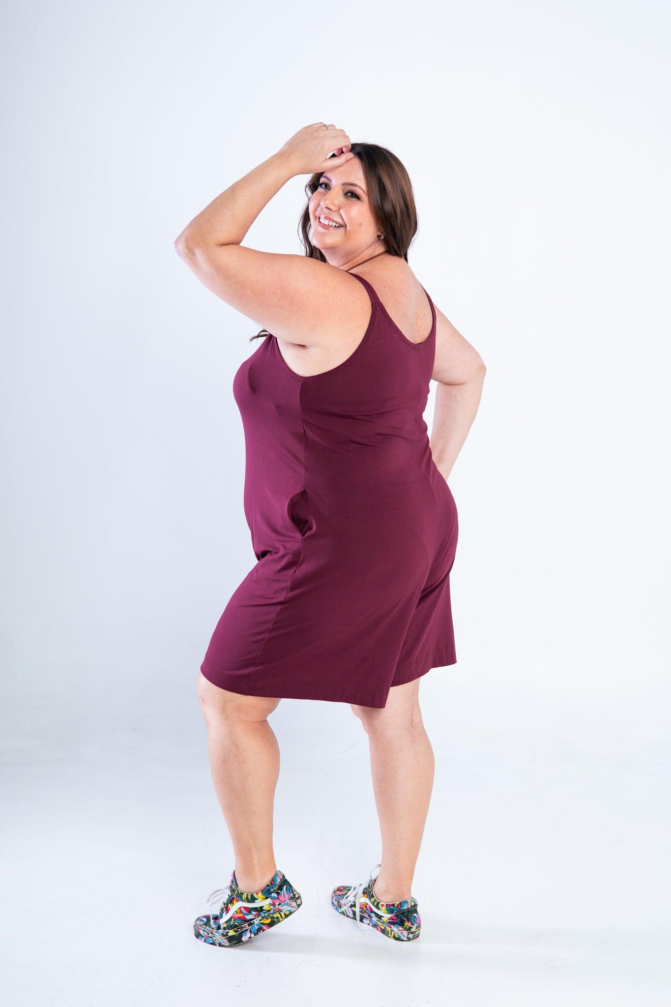 Macaquinho Kate - Midi Alça Larga - Bazar Online