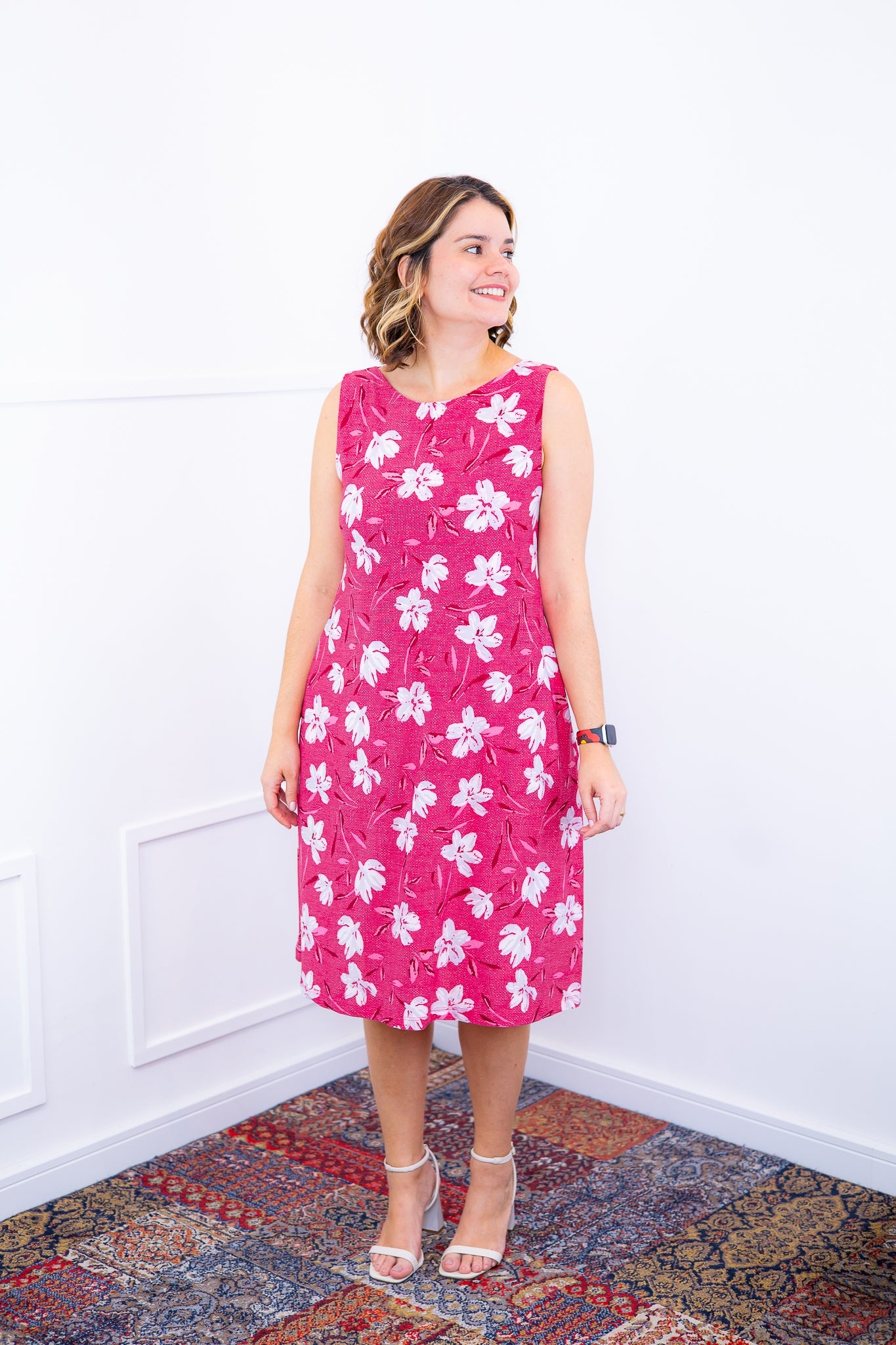 Vestido Sofia - Malha Confort Regata Midi - Bazar Online