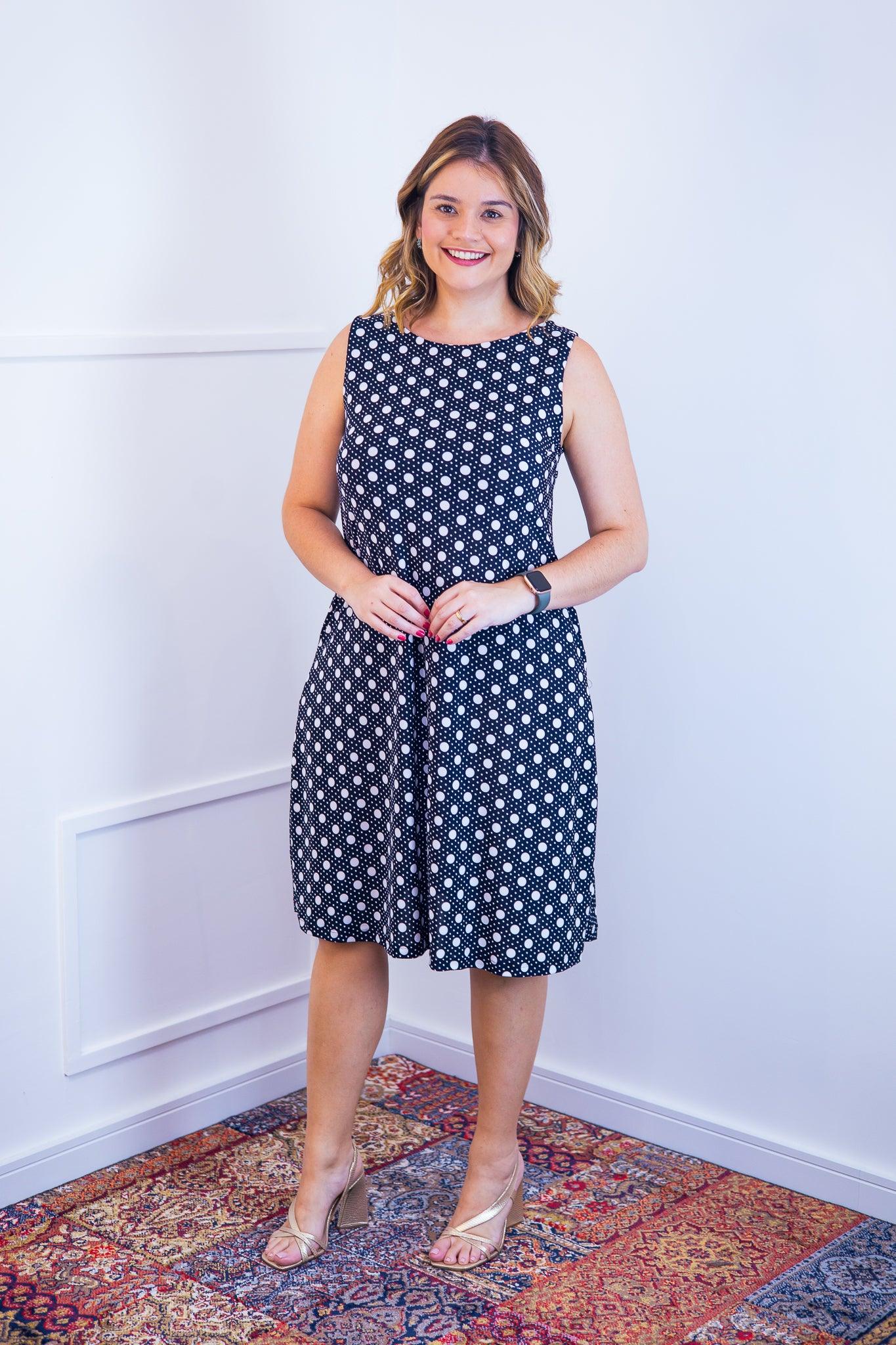 Vestido Sofia - Malha Confort Regata Midi - Bazar Online