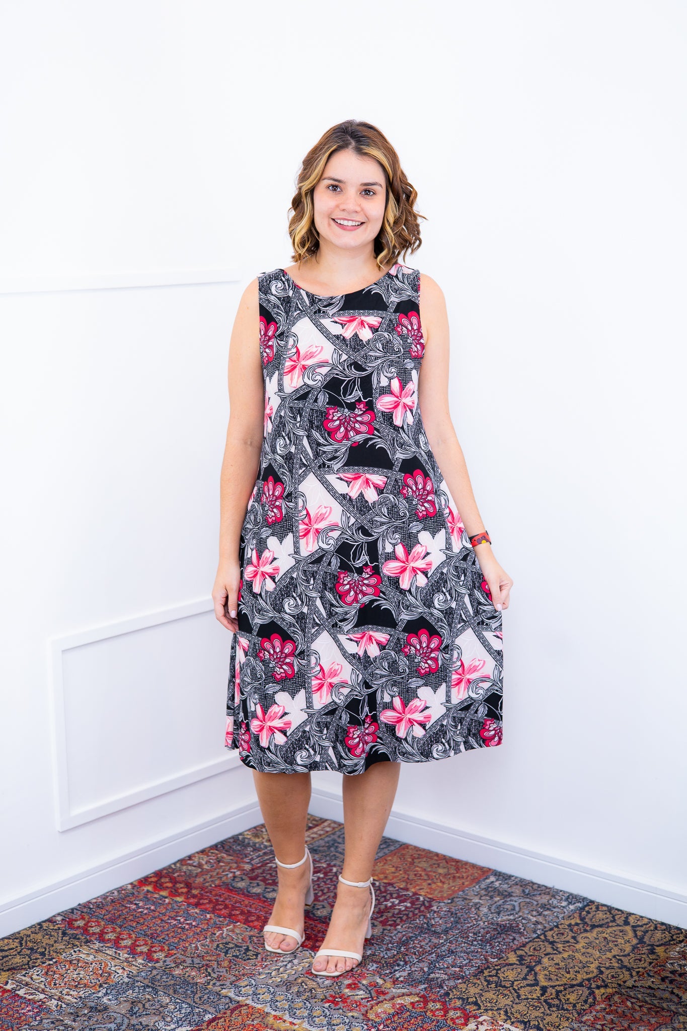 Vestido Sofia - Malha Confort Regata Midi - Bazar Online