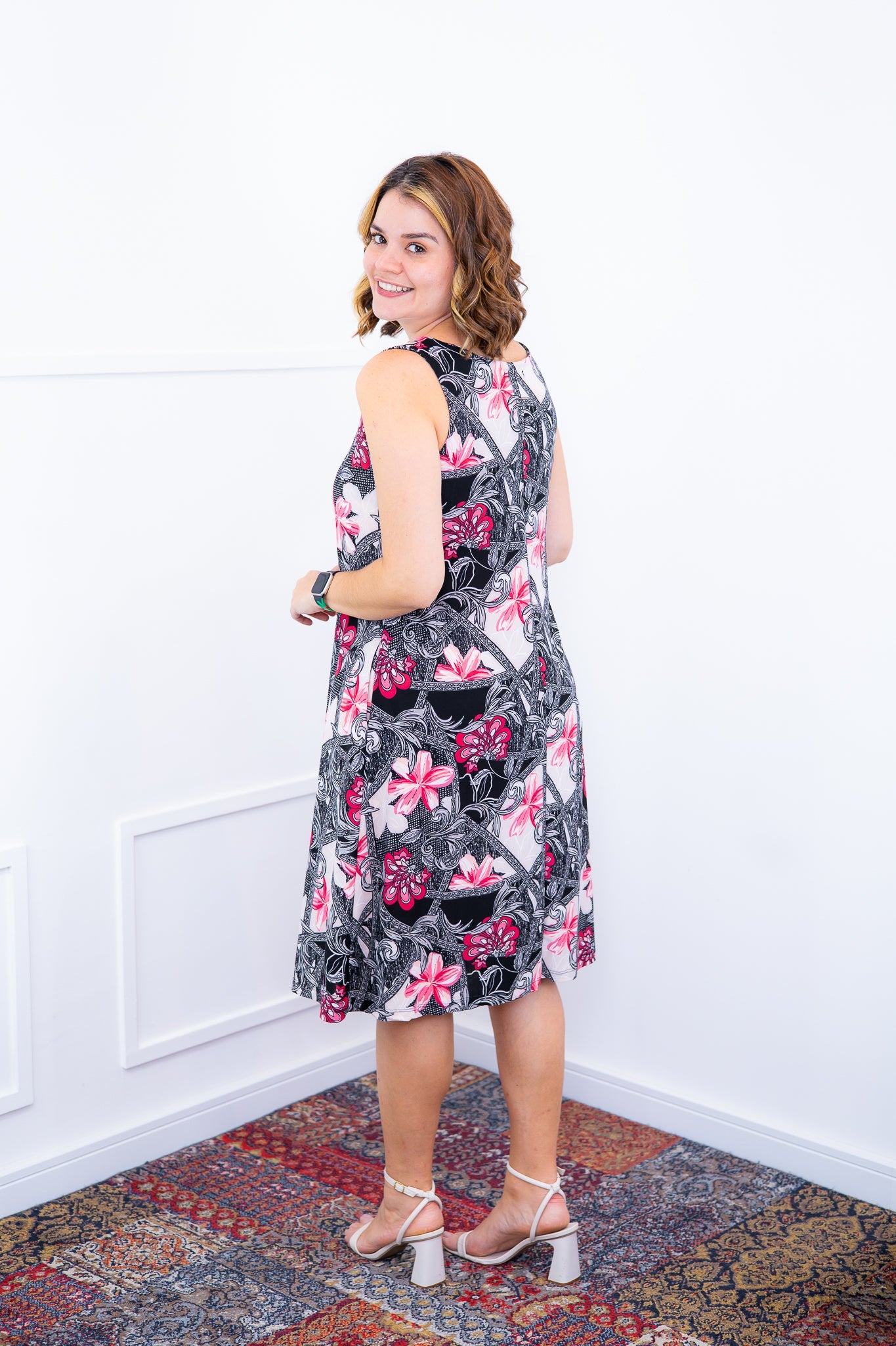 Vestido Sofia - Malha Confort Regata Midi - Bazar Online