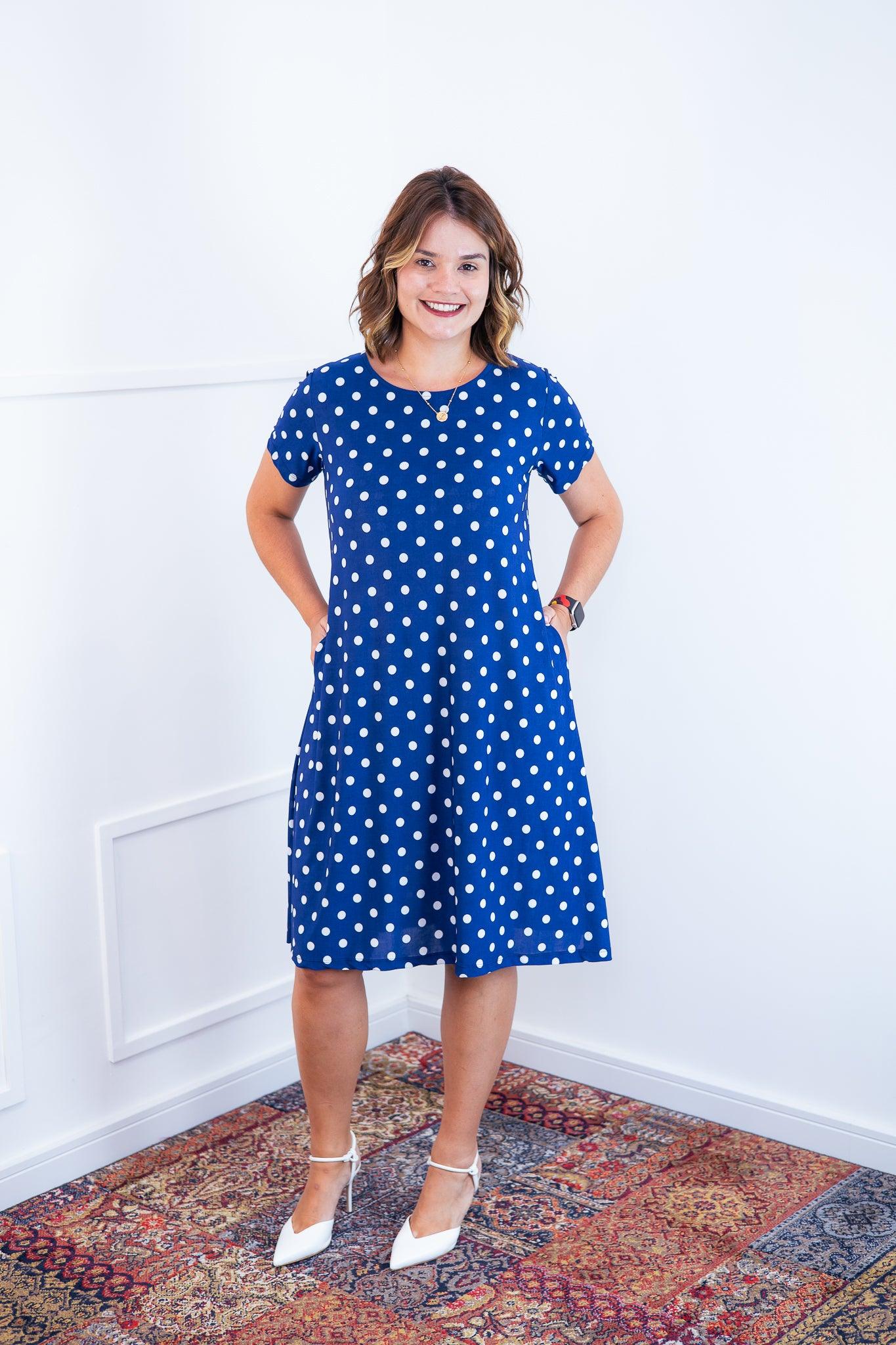 Vestido Sara - Malha Confort Midi com Manga - Bazar Online