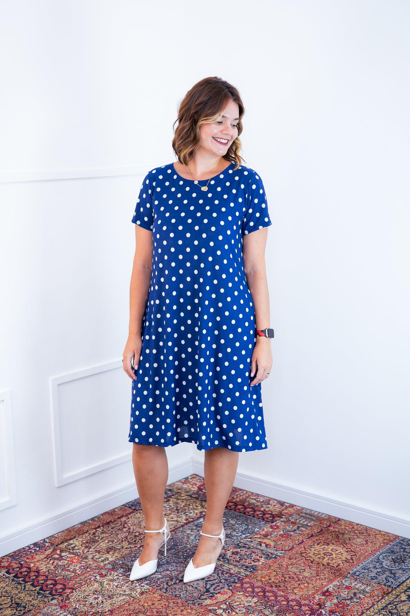 Vestido Sara - Malha Confort Midi com Manga - Bazar Online