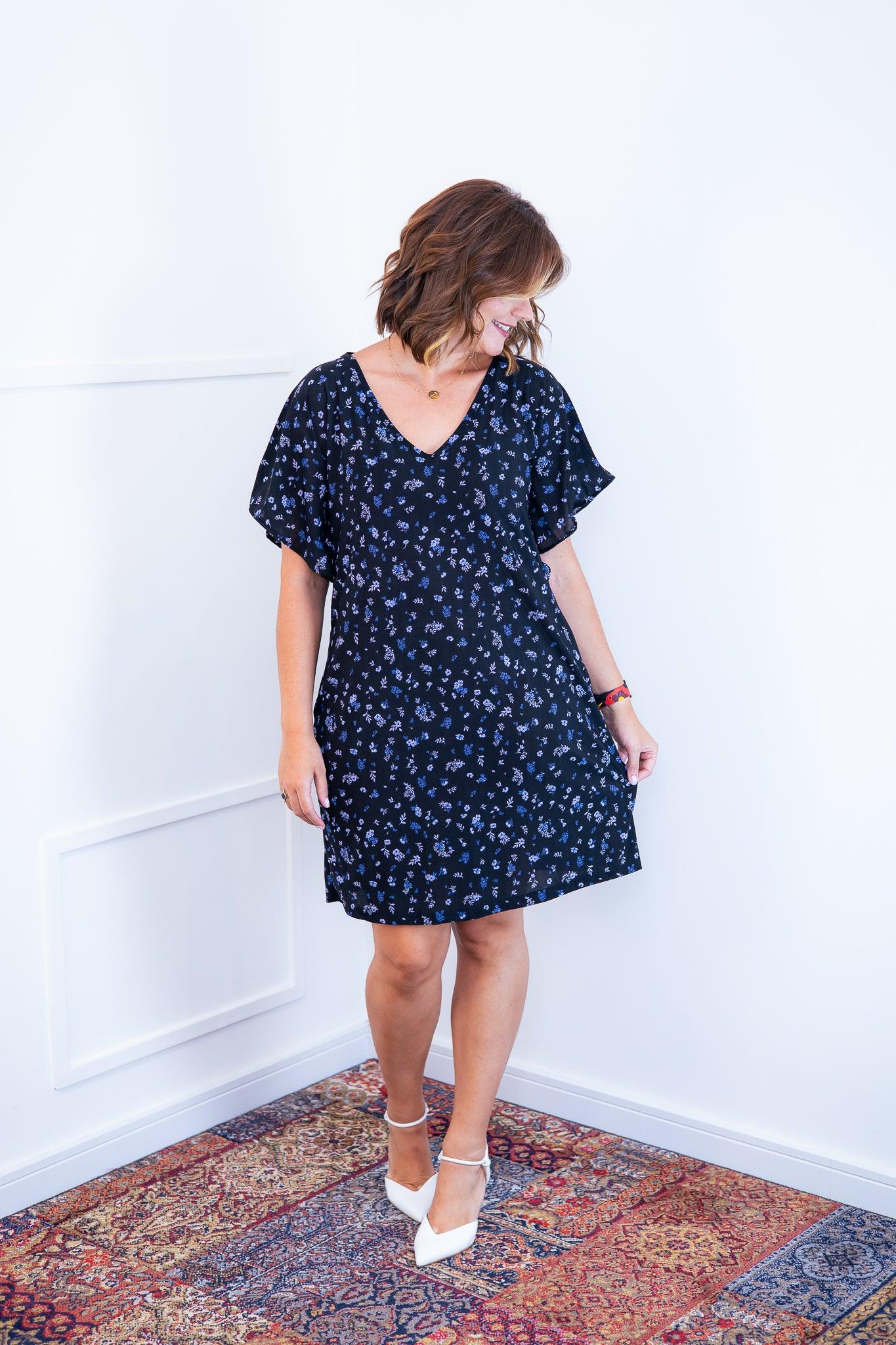 Vestido Helena - Malha Confort Manga Morcego - Bazar Online