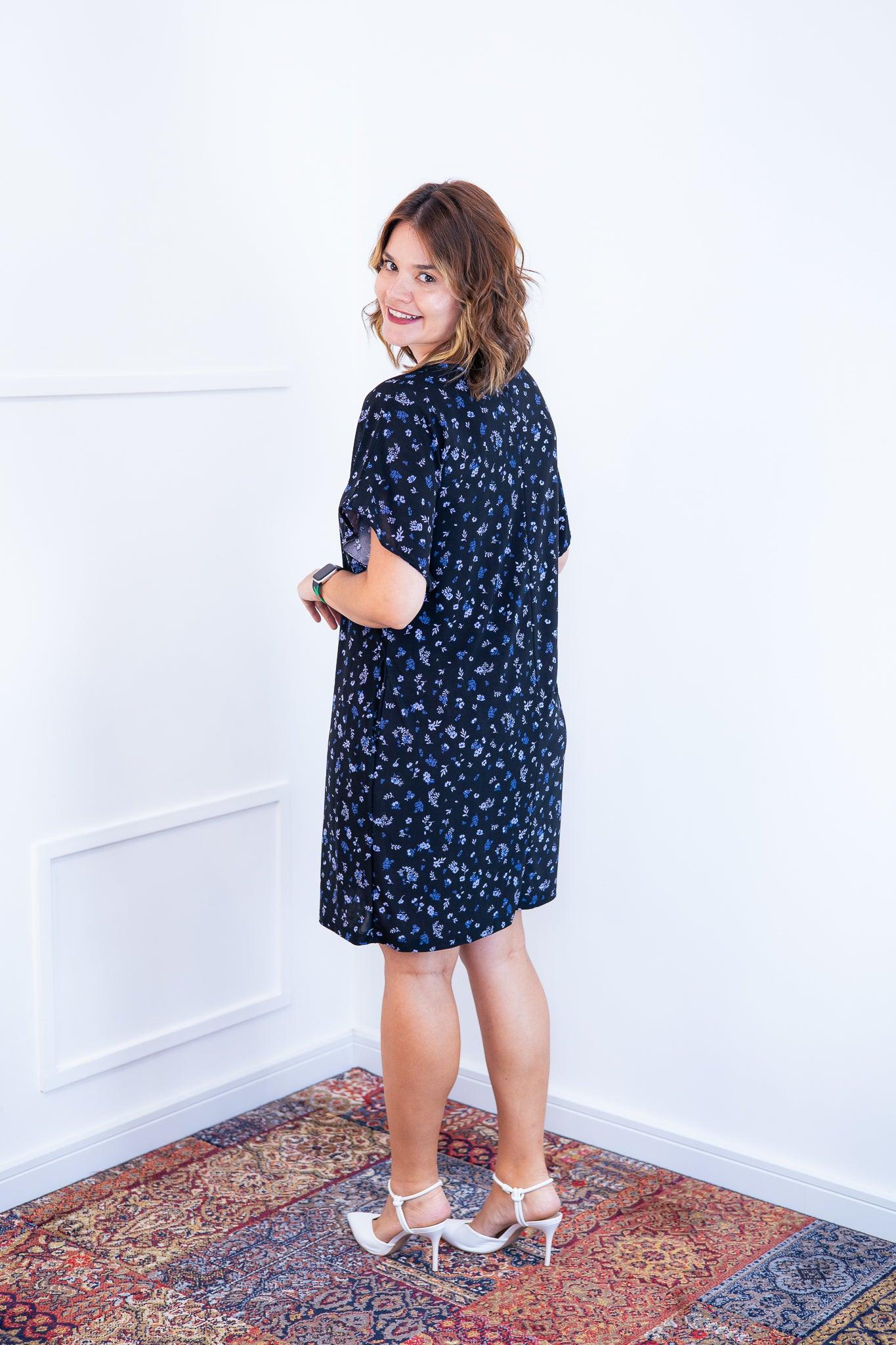 Vestido Helena - Malha Confort Manga Morcego - Bazar Online