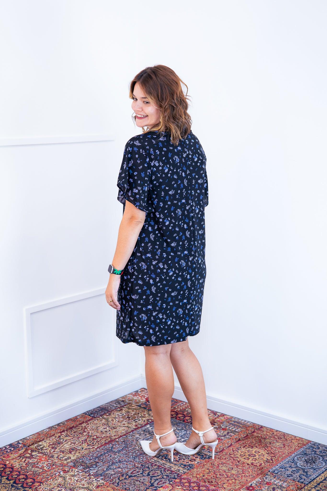 Vestido Helena - Malha Confort Manga Morcego - Bazar Online