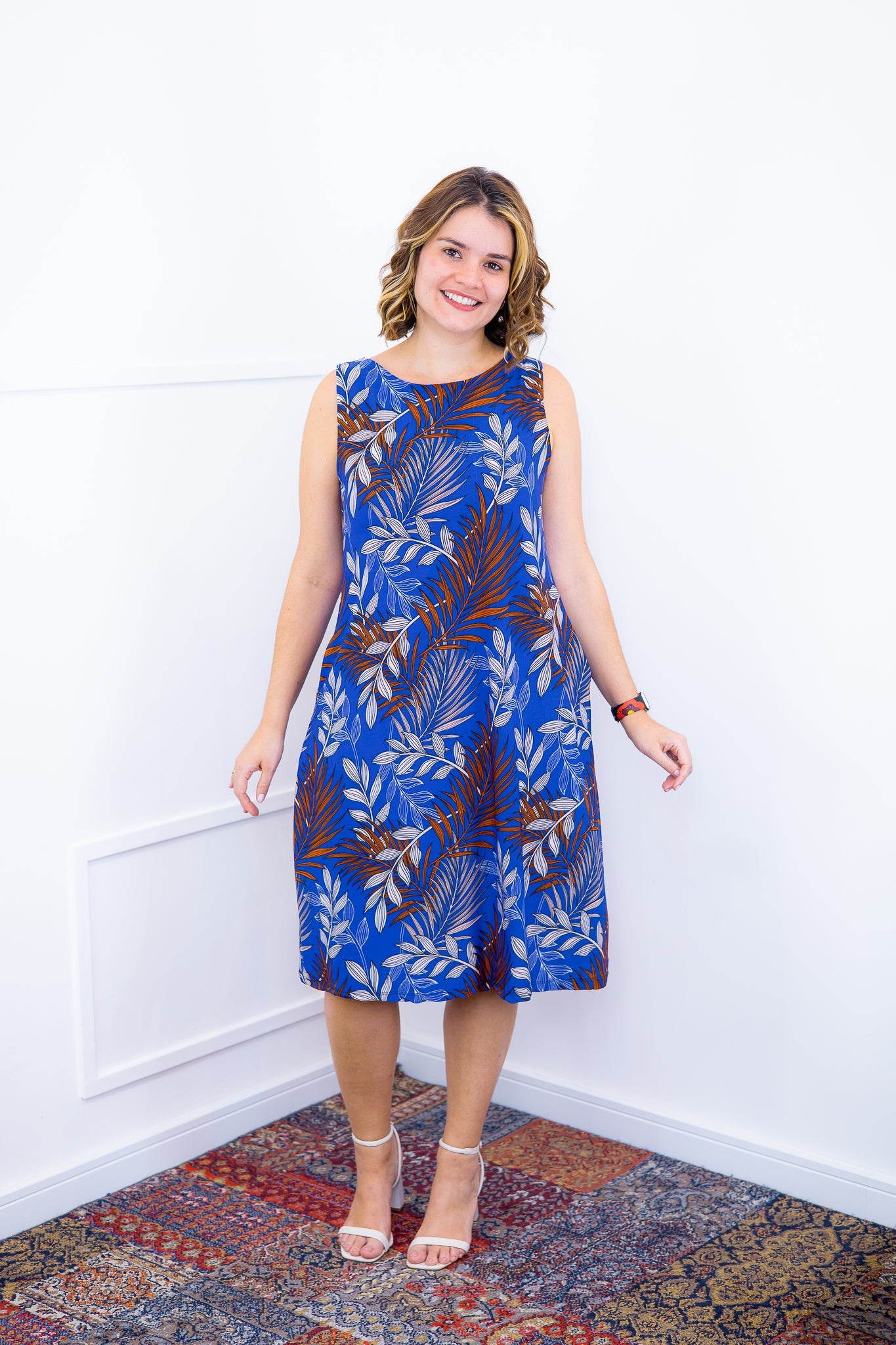 Vestido Sofia - Malha Confort Regata Midi - Bazar Online