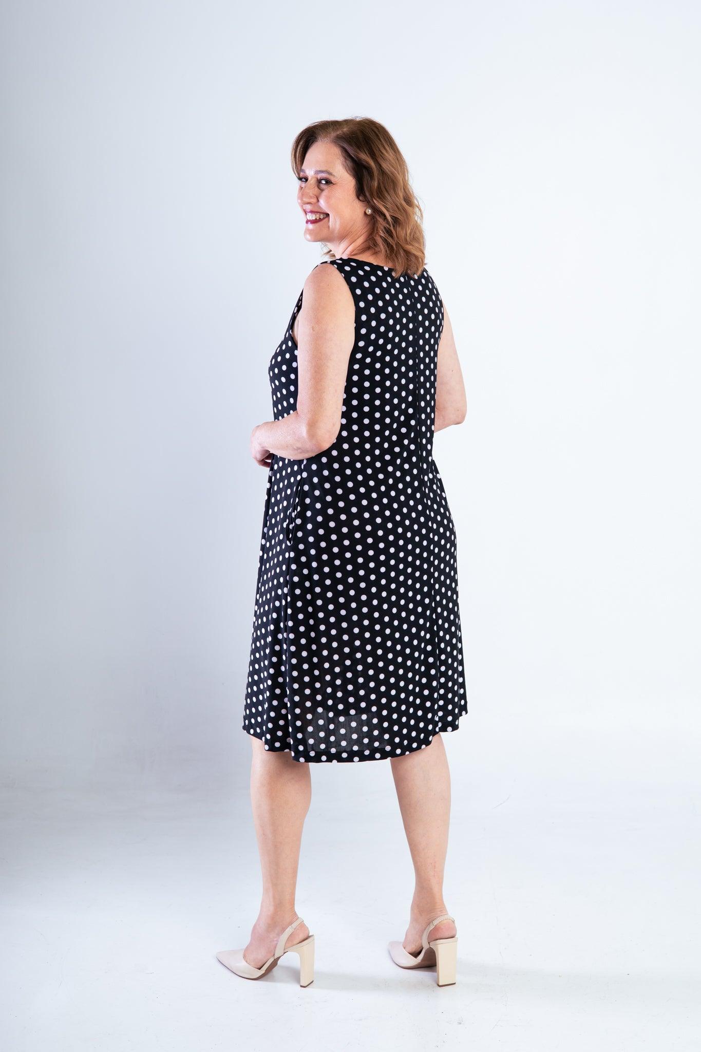 Vestido Sofia - Malha Confort Regata Midi - Bazar Online