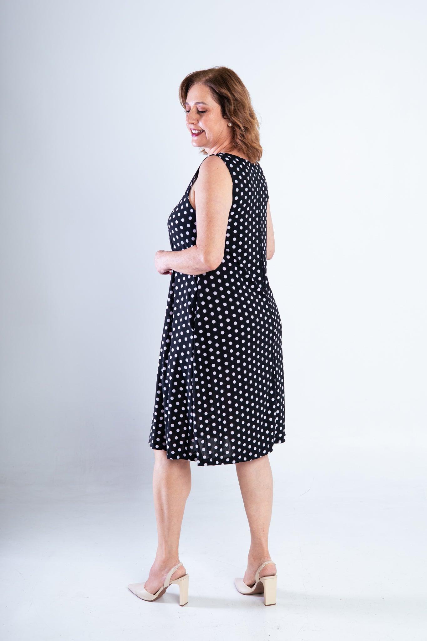 Vestido Sofia - Malha Confort Regata Midi - Bazar Online