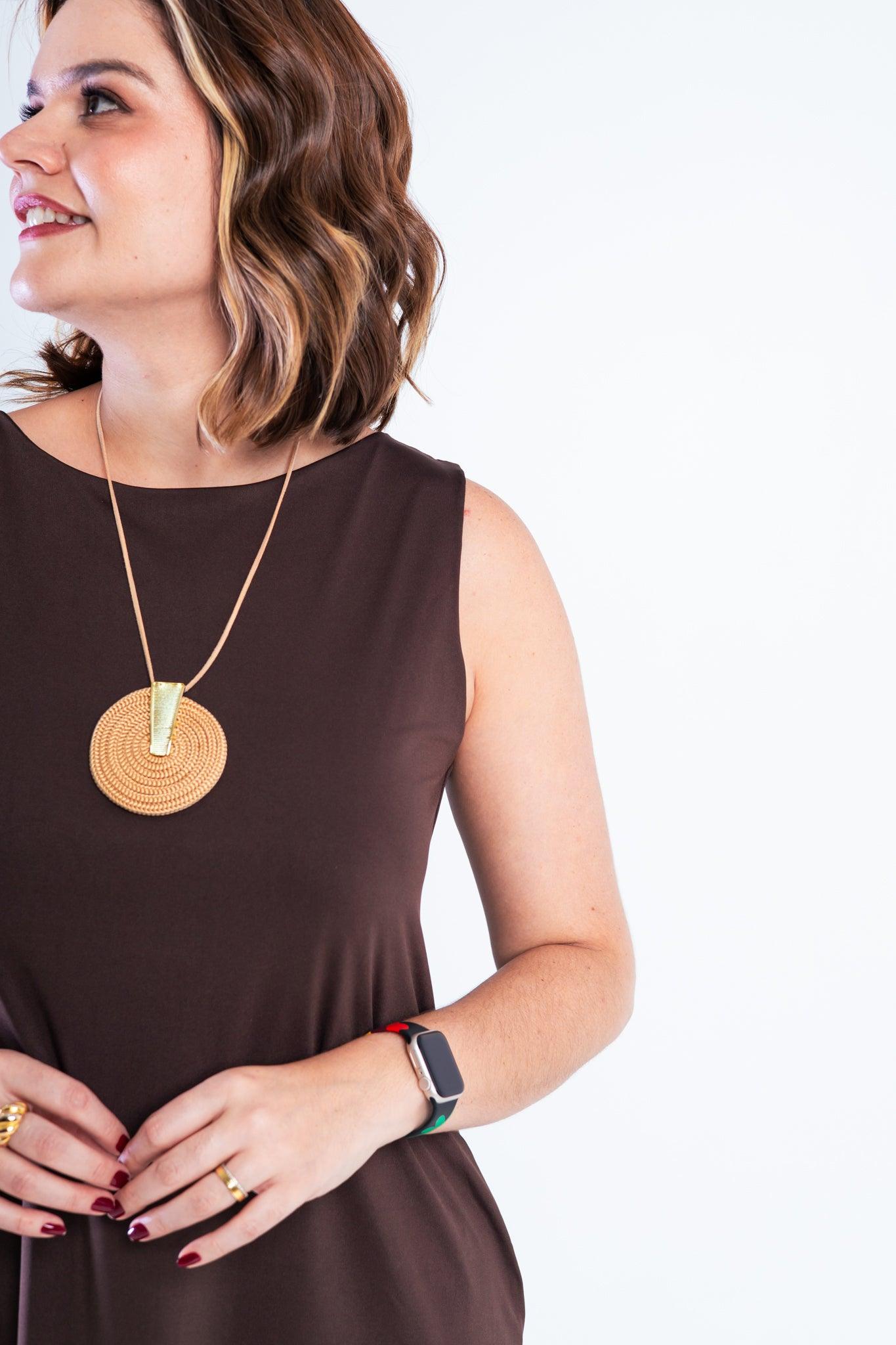 Vestido Sofia - Malha Confort Regata Midi - Bazar Online