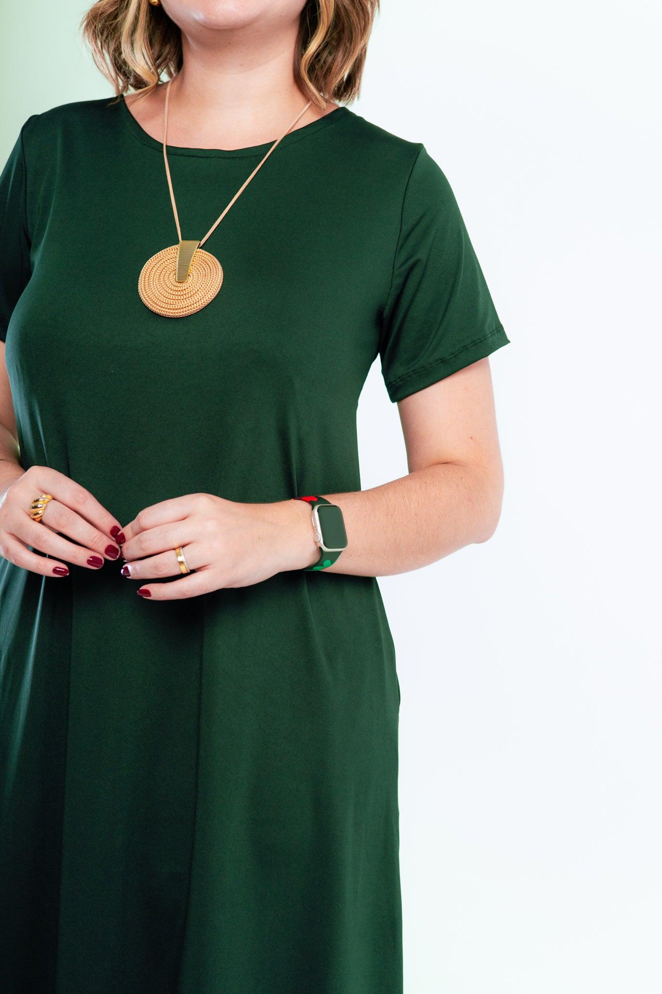 Vestido Sara - Malha Confort Midi com Manga - Bazar Online