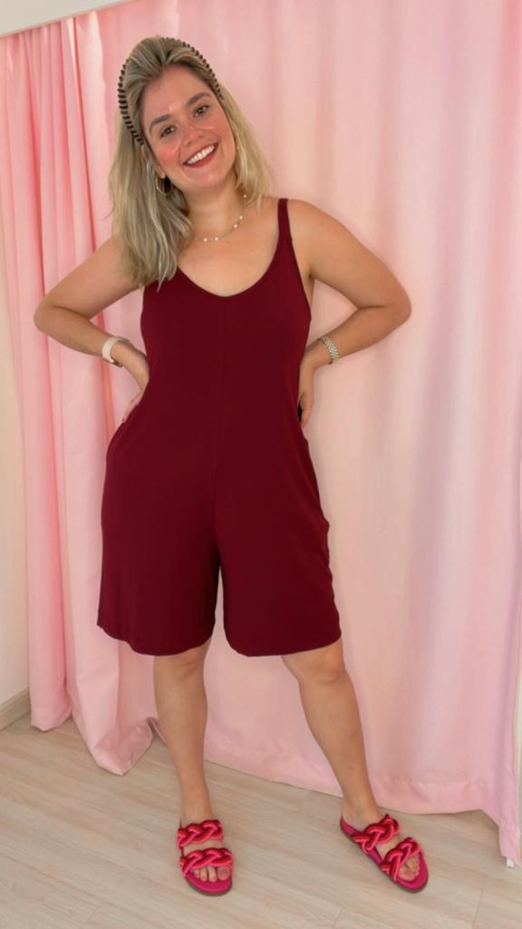 Macaquinho Kate - Midi Alça Larga - Bazar Online