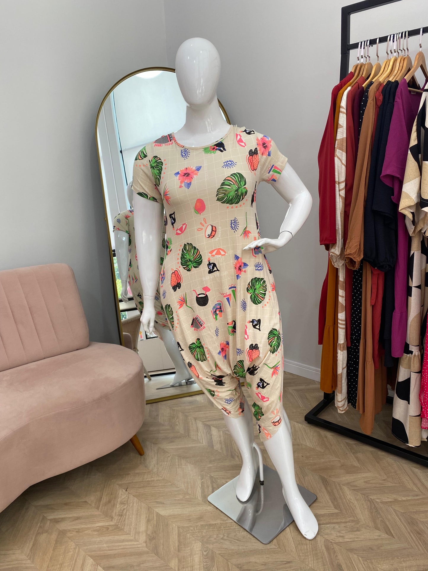 Macacão Fênix - Saruel com Bolsos em Viscolycra - Bazar Online